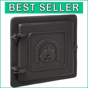Heavy-Duty Hinged Cast Iron Clean Out Door 8x8 Inch - Insulation Ready - Picture 1 of 8