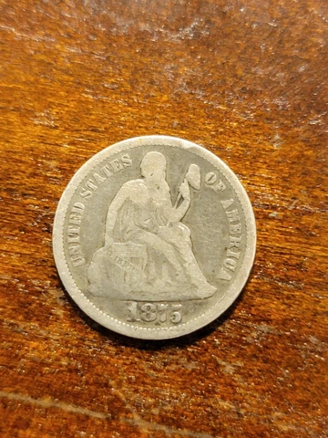1875 Seated Liberty Dime - Scarce Better Date Cover