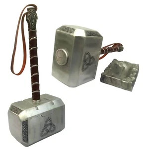 Silver Thor Hammer Marvel Metal | Thor Hammer | Thor Mjolnir | Hammer with Base - Picture 1 of 4