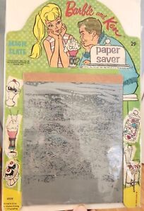 VINTAGE 1963 MATTEL BARBIE & Ken Paper Saver MAGIC SLATE 4929 USA NO PEN