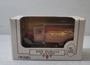 ERTL 1931 DELIVERY Truck BANK ANHEUSER-BUSCH ADVERTISING Still In Box - Picture 1 of 8