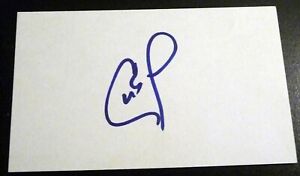 Cam Neely SIGNED 3x5 Index Card Boston Bruins Hall of Fame AUTOGRAPH