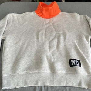 Alexander Wang Cropped Sweatshirt , High Neck Pullover - Picture 1 of 6