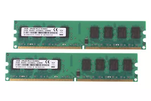 New 4GB 2x 2GB DDR2 533mhz PC2-4200U 240pin Desktop Memory Ram PC4200 CL4 NONECC - Picture 1 of 6