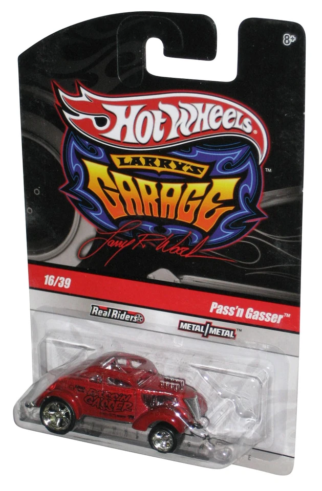 Hot Wheels Larry's Garage (2009) Red Pass'n Gasser Real Riders Toy Car 16/39 - Image 1 of 1