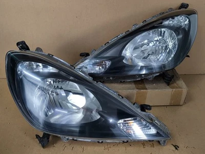 BLACK HOUSIN HALOGEN Honda Jazz FIT GE8 2011-2013 Headlights Head Lights Lamps - Image 1 of 4