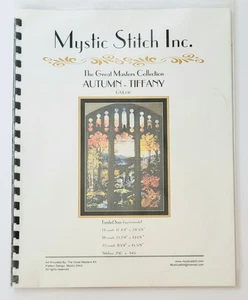 MYSTIC STITCH INC. AUTUMN TIFFANY CROSS STITCH PATTERN THE MASTERS COLLECTION  - Picture 1 of 2