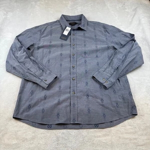Pendleton Men's XL Button Down Shirt Blue Aztec Patterned Long Sleeve NWT - Picture 1 of 8