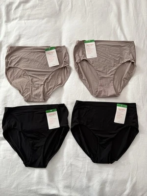 NUEVO Calzoncillos Warners Suavizados Sin Pellizcos Cintura Alta Panty 4 Pares Talla Grande 7 Foto 1 de 4
