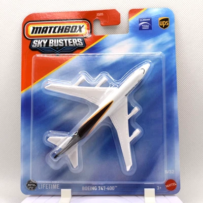 Matchbox Sky Busters® #9 Boeing® 747-400 2025 blanco | marrón | UPS | FSC Foto 1 de 4