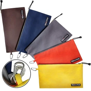 Borsa porta attrezzi in tela borsa con cerniera - confezione da 5 sacchetti utility cerniere in metallo resistente p... - Foto 1 di 7