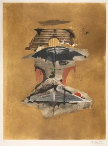 J. FRIEDLÄNDER (*1912), Abstrakte Komposition, um 1982, Farbradierung Moderne - Picture 1 of 6