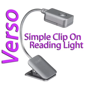 LIGHTWEDGE VERSO CLIP ON LED READING LIGHT KINDLE SONY EREADER WITH BATTERY - Afbeelding 1 van 1