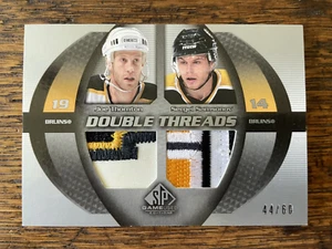 2003-04 DT-TS Game Used Joe Thornton Sergei Samsonov Double Threads Patch #/60 - Picture 1 of 2