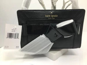 NEW KATE SPADE SMALL KAI BOW VALLEY HANDHELD BLACK BAG-WKRU2578 - Picture 1 of 12