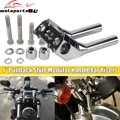 Elevadores de tracción para manillar de motocicleta de 7" para Harley Sportster XL Softail FLSL Foto 1 de 4