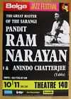 PANDIT RAM NARAYAN original concert poster sarangi