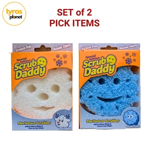 PICK ITEMS - Set of 2 - Scrub Daddy Special Edition: Reindeer & Snowflake - Picture 1 of 8