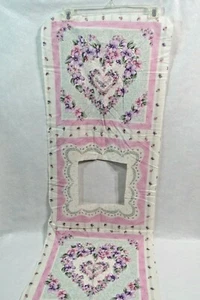 Almohada panel tela corazón Spring Industries nueva vintage - Imagen 1 de 6