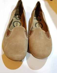 Sporto Demi Taupe Suede Slip on Loafer Flats 8.5 M - Picture 1 of 10
