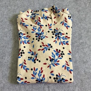 Prenda para mujer Lands' End 100 % algodón manga larga con patrones florales, L 14-16 - Imagen 1 de 7