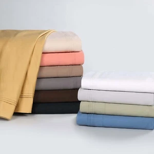 Egyptian Cotton Deep Pocket Solid Luxury 1500 Thread Count 4 Piece Bed Sheet Set - Picture 1 of 113