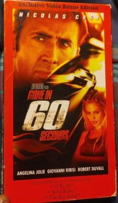 Gone in 60 Seconds (VHS, 2001, Exclusive Video Bonus Edition) Estate Item As Is  - Image 1 of 4