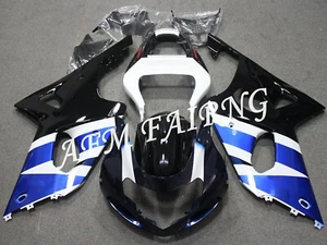 Black Blue ABS Injection Mold Bodywork Fairing Kit Panel for GSXR1000 2000-2002 - Picture 1 of 3
