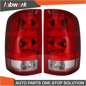 Labwork Tail Lights For 2007-13 GMC Sierra 1500 2500 3500 HD Left+Right Halogen - Picture 1 of 12