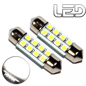 2 Bombillas Lanzadera c5w 36MM 36mm 8 LED Blanco Cabina Luz Techo Maletero Caja - Bild 1 von 2