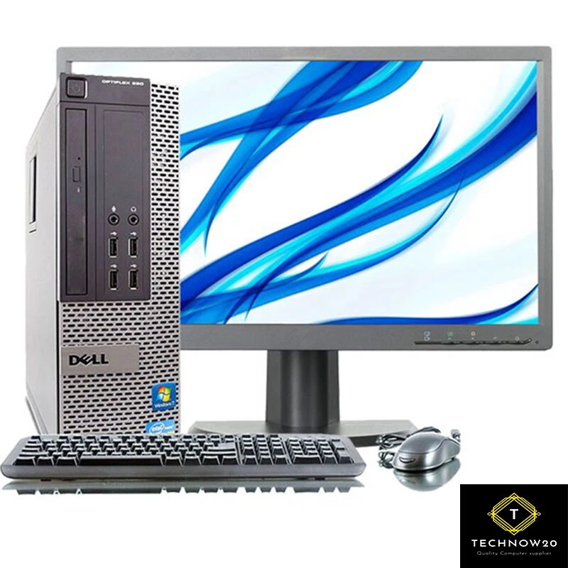 Computadora de escritorio Dell Optiplex SFF Core i5 WIFI 500 GB HDD 8 GB RAM Windows 10 PC LCD de 19 pulgadas Foto 1 de 4