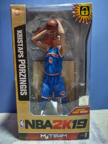 Kristaps Porzingis New York Knicks NBA 2K19 Figure NIB McFarlane Toys Cover