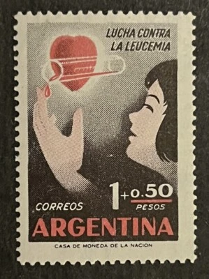 Travelstamps: 1958 Argentina Stamps Scott #B18 - Fight Against Leukemia MNH OG - Image 1 of 4