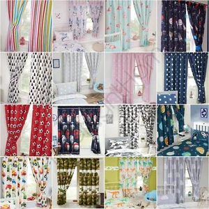 CORTINAS NIÑOS NIÑOS NIÑAS 54" Y 72" - DINOSAURIO UNICORNIO ESTRELLAS CAMUFLAJE FÚTBOL NUBES - Imagen 1 de 32