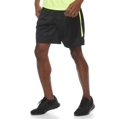 Nuevo con etiquetas Pantalones Cortos de Entrenamiento Tek Gear Para Hombre Negro Eléctrico Amarillo 10" Entrepierna 4XB  Foto 1 de 4