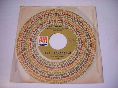 w SLEEVE Burt Bacharach The Look of Love / Reach Out for Me 1967 45rpm VG++ - Image 1 of 2