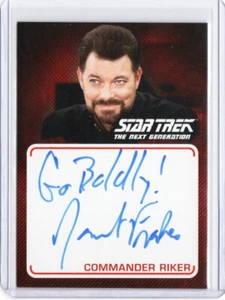 Star Trek TNG Archives & Inscriptions Auto A3 Jonathan Frakes as William Riker - Picture 1 of 1