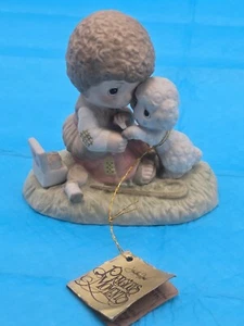 Precious Moments HE CARETH FOR YOU 1976 JONATHAN & DAVID• ENESCO IMPORTS***50-5 - Picture 1 of 9