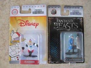 Gizmoduck & Newt Scamander 2 Nano Metalfigs, Disney Ducktales, Fantastic Beasts - Picture 1 of 7
