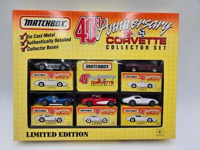 1993 VTG Matchbox 40th Anniversary Corvette Collector Set-LE-Orig New Old Stock - Image 1 of 2