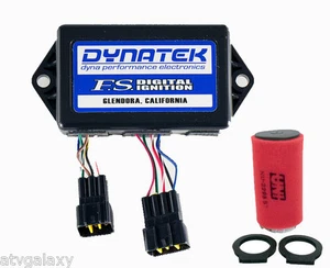 Dynatek CDI Ignition + Uni Air Filter Intake Yamaha Warrior 350 02 03 04 Dyna FS - Bild 1 von 3