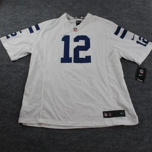 Indianapolis Colts Jersey Mens 2XL White NFL Football Andrew Luck Nike On Field - Picture 1 of 13