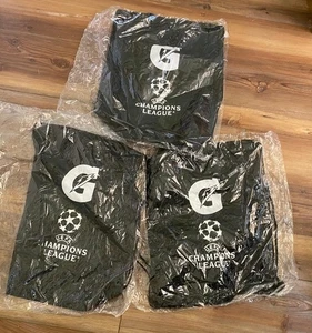GATORADE Lot x 3 UEFA Soccer CHAMPIONS LEAGUE Drawstring Bag NEW ~ FREE SHIP - Picture 1 of 2