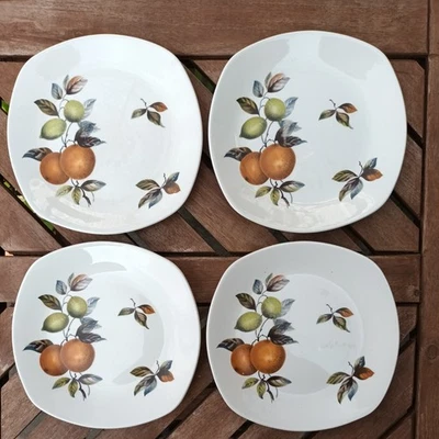 Midwinter Oranges and Lemons Side Plates X 4 Vintage - 6 inches or 154 mm width - Image 1 of 4