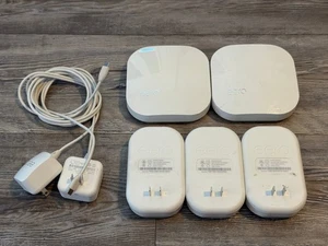 Eero Pro B010001 WiFi Mesh Router (2) with Eero Beacons (3) - covers large house - Picture 1 of 1