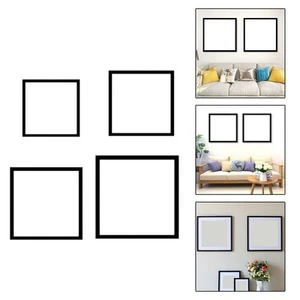 Solid Wood Square Picture Frame Perfect for Displaying Family Memories - Picture 1 of 35