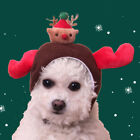  Pet Headgear Christmas Puppy Headwear Cartoon Hat Deer Costume