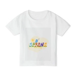 Spring Melody Toddler T-Shirt with Cute Cat Design  Perfect for Easter and Every - Picture 1 of 29