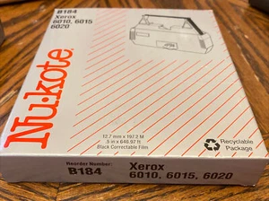Nu-Kote B184 - Qty. 2 - New Replacement Ribbons for Xerox 6010, 6015, 6020 - Picture 1 of 2