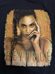 Beyonce The Formation World Tour T-Shirt Unisex Medium 2016 Concert Double Sided - Picture 1 of 6